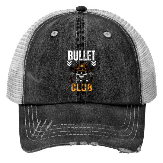 Skeleton Arsenal Bullet Club Commando Print Trucker Hats Print Trucker Hats