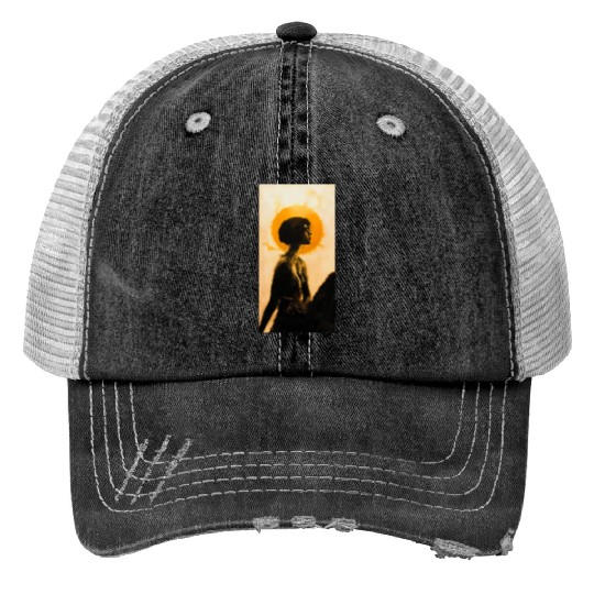 I'LL BACK MANIFEST Print Trucker Hats