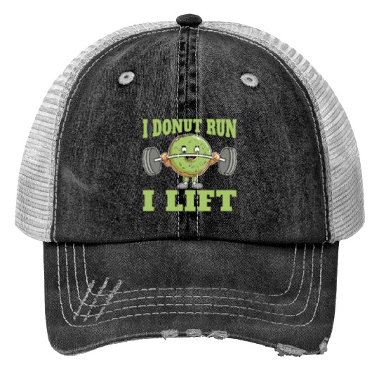 Fitness Donut Donut Gym Print Trucker Hats