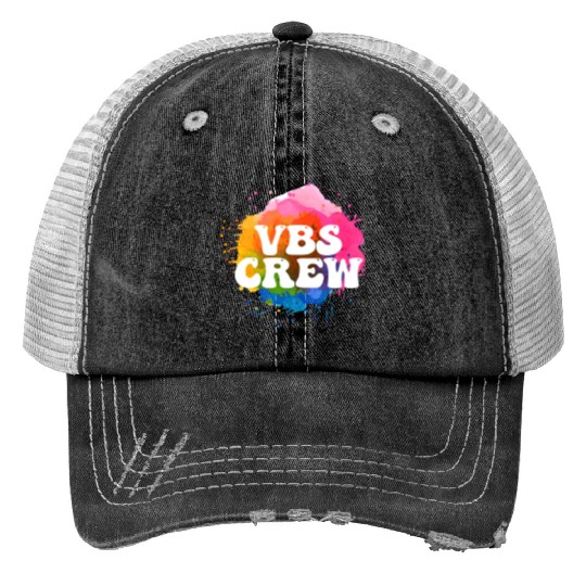 VBS Colorful Bible Vacation School Love Print Trucker Hats