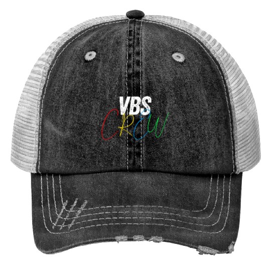 VBS Colorful Bible Vacation School Love Print Trucker Hats