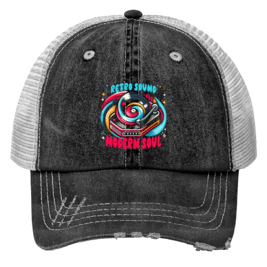 Vinyl Records LP Collector Record Lover Audiophile Print Trucker Hats