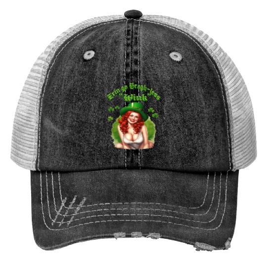 Erin Go Bragh-less Print Trucker Hats