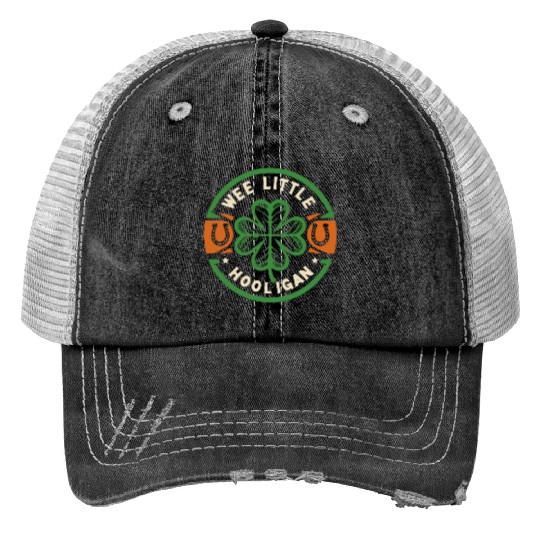 Lucky Hooligan Clover Print Trucker Hats