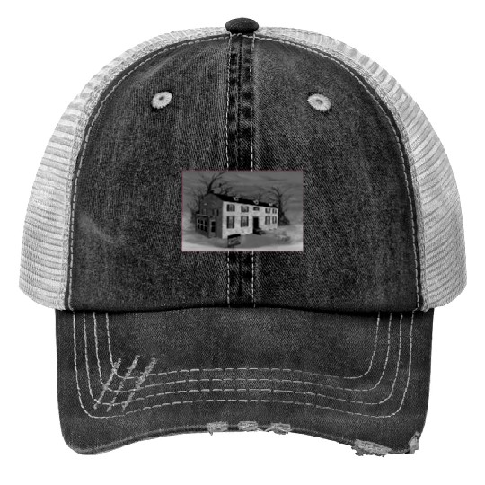The Amityville Horror House Print Trucker Hats