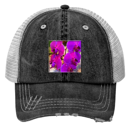 Orchid 4 Print Trucker Hats