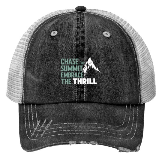 Rock Climbing outdoor adventure Bouldering Print Trucker Hats