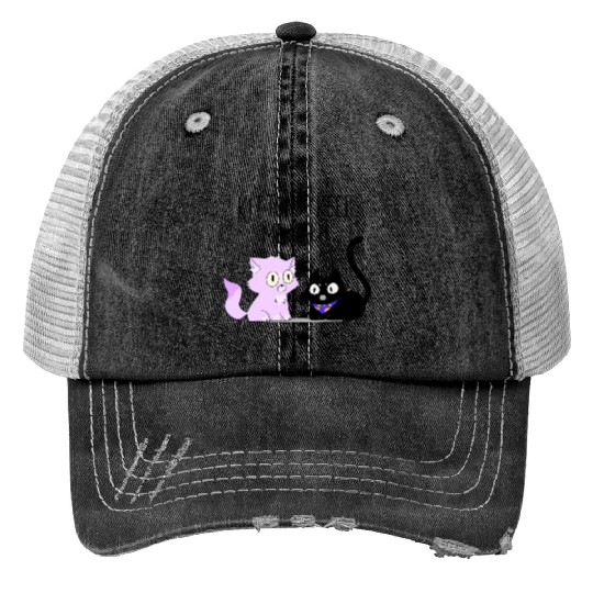 Kittens keep me calm Print Trucker Hats