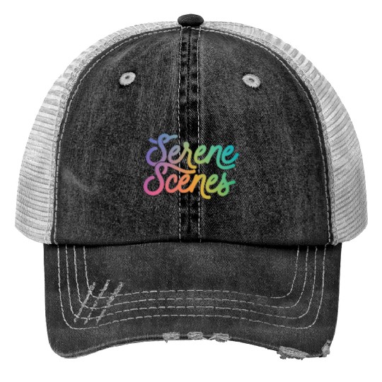 Find Your Calm - Serene Scenes Print Trucker Hats