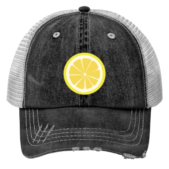 Citrus - Fruits - Orange - Lime - Grapefruit Print Trucker Hats