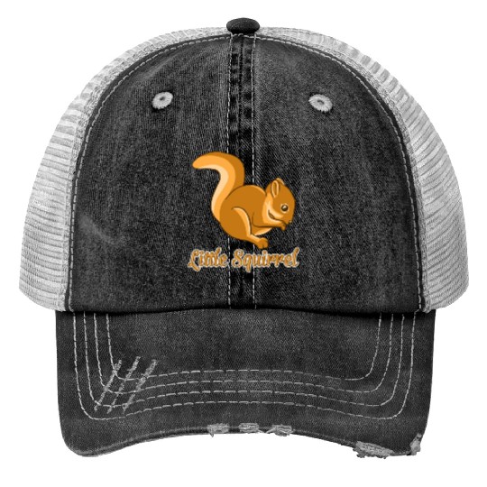 Little Squirrel Funny Cute Chipmunks Animal Lover Print Trucker Hats