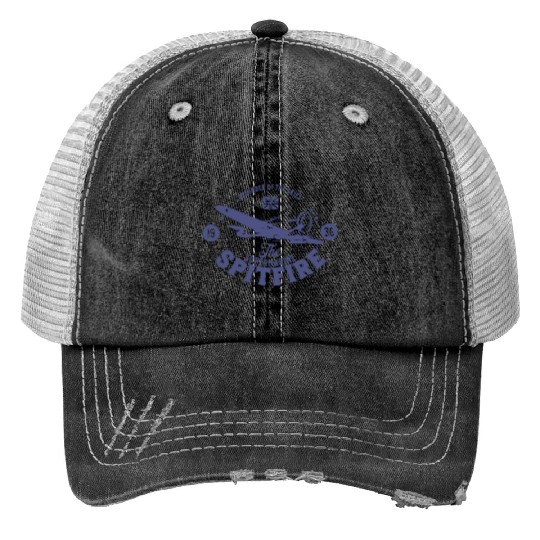 Spitfire - Defender of The Skies | WW2 Plane Print Trucker Hats
