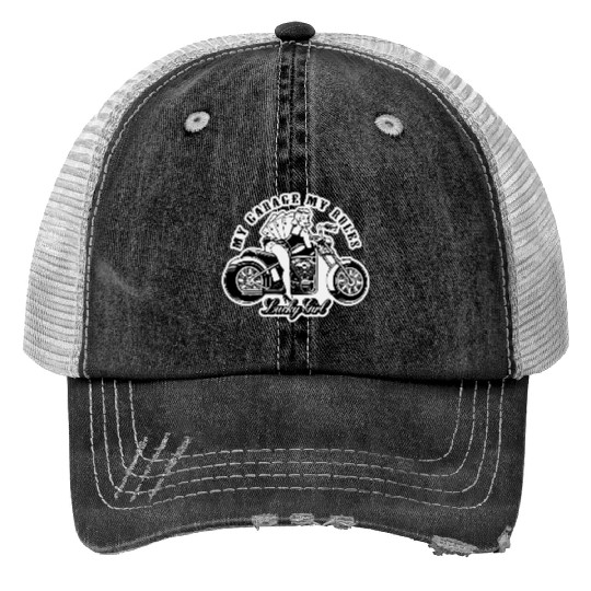 My Garage My Rules Pinup LIKE US ON FACEBOOK # Print Trucker Hats