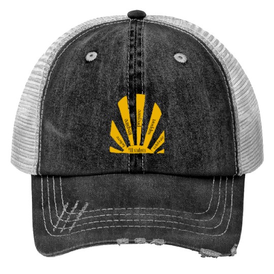 Life of a Teacher - sun rays Print Trucker Hats