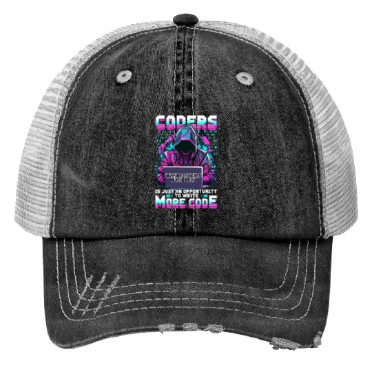 Coders Design for Computer Engineer Software Devel Print Trucker Hats