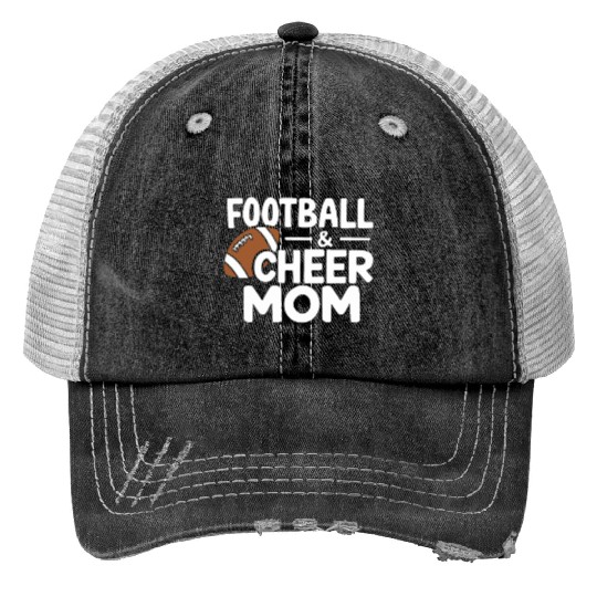 Football Cheer Mom Proud and Loud Print Trucker Hats