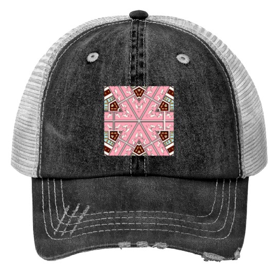 eyes on nature mandala Print Trucker Hats