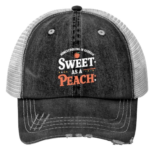 Georgia Homeschool Adventures Georgia Print Trucker Hats