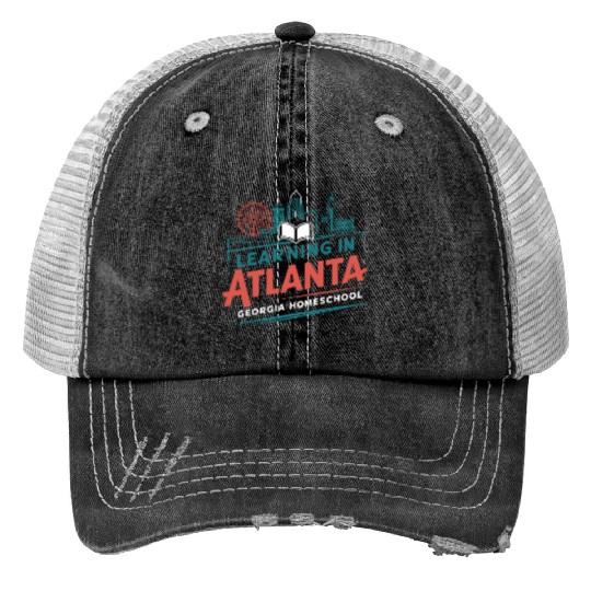 Georgia Homeschool Adventures Georgia Print Trucker Hats