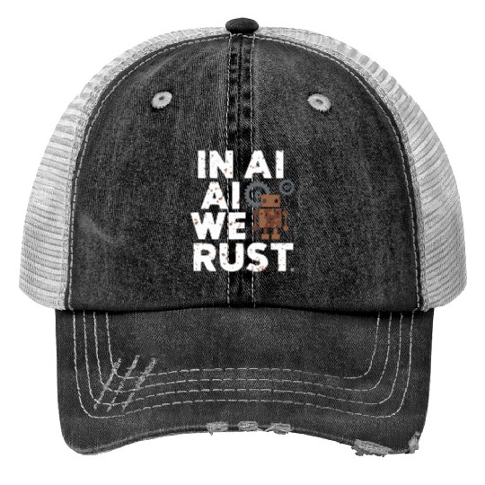 Robotics AI Automation Machine Learning Print Trucker Hats