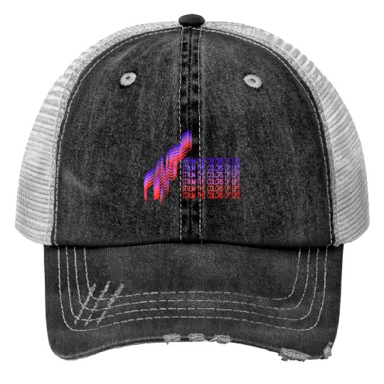 Abstract Strings - Guitar Print Trucker Hats