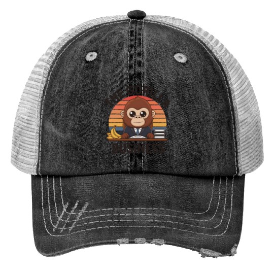 The Gorilla Business Print Trucker Hats