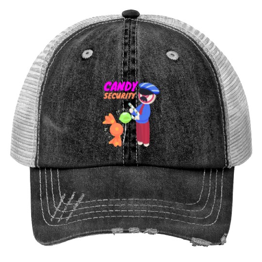 Candy Security Fruit Gum Candy Candy Print Trucker Hats
