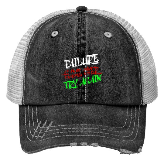 Bold Graffiti  Print Trucker Hats