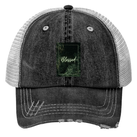 Blessed Print Trucker Hats