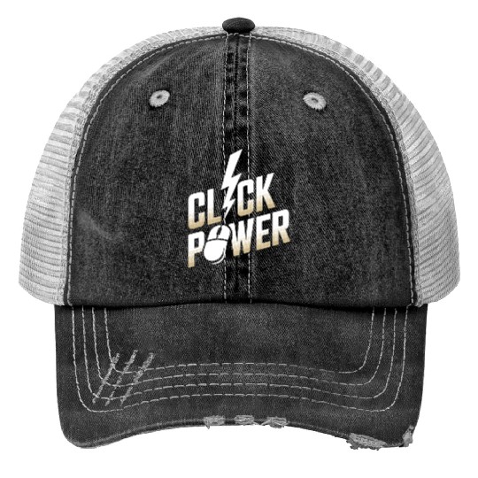 Click Power Cyber Monday Shopping Force Print Trucker Hats