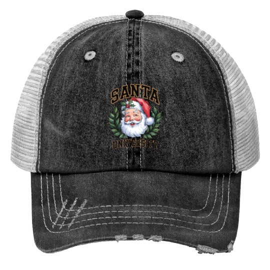 Santa University Est. 1836, santae, newe year gift Print Trucker Hats
