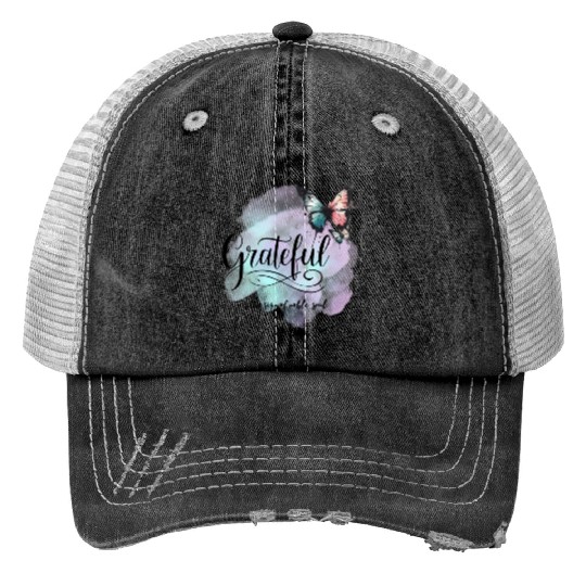 grateful is the sign of noble souls Print Trucker Hats