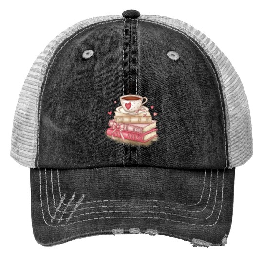 Valentines Day, Retro Valentine, Coquete Valentine Print Trucker Hats