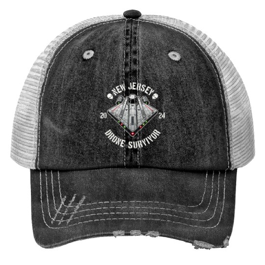 New Jersey Drone Survivor | NJ Drones Aliens UAPs Print Trucker Hats