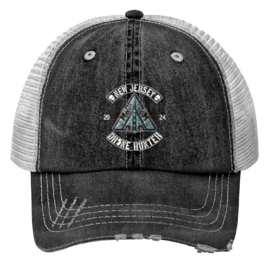 New Jersey Drone Hunter | NJ Drones Aliens UAPs Print Trucker Hats