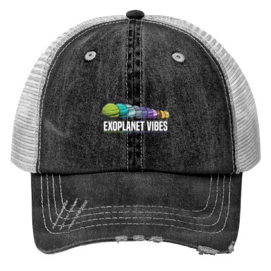Exoplanet Universe Space Astronomer Astronomy Print Trucker Hats