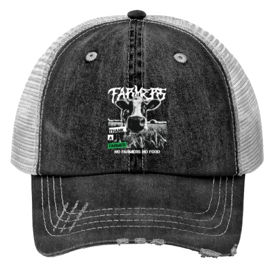 Thank a farmer DESIGN Print Trucker Hats