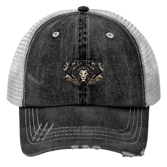 The Eternal King: Alpha & Omega Print Trucker Hats