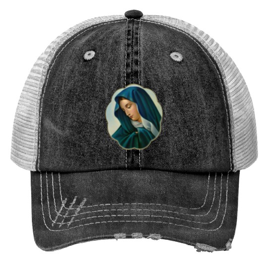 Our Lady of Sorrows Seven Dolours Piety Mater Print Trucker Hats