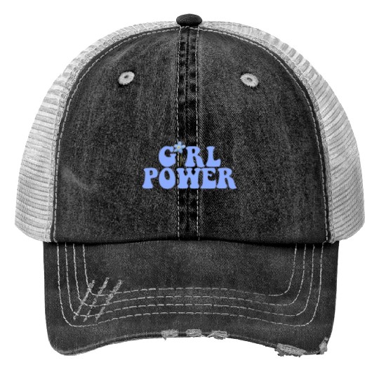 girl power Print Trucker Hats