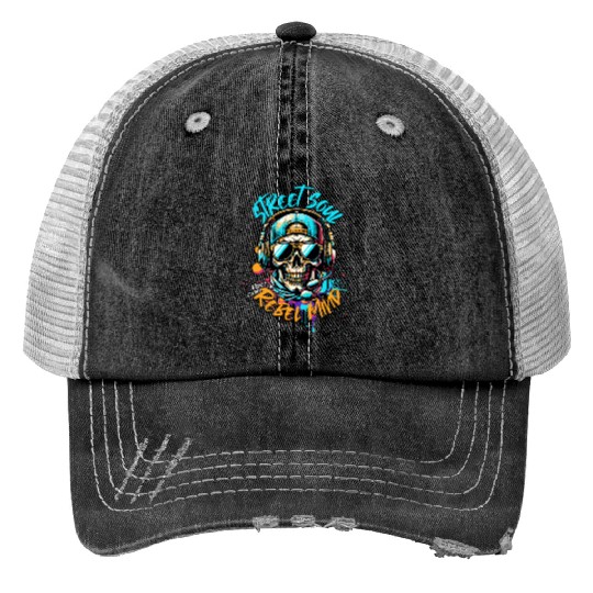 Streetwear Art Gift Print Trucker Hats