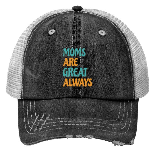 Funny Mom Mothers Day Mama Proud Family Love Print Trucker Hats