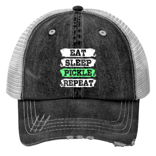 Pickles Vegan Food Pickle Print Trucker Hats