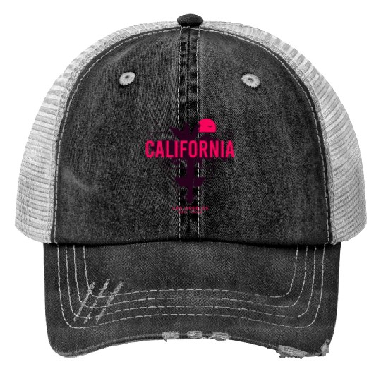 California Est 1986 Print Trucker Hats