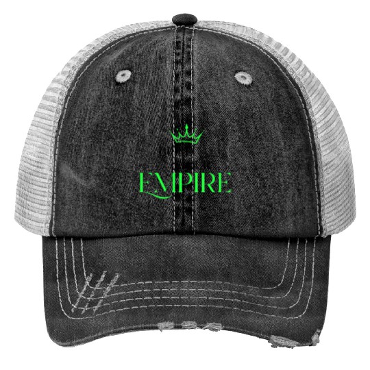 Build Your Empire Lime&Black Print Trucker Hats