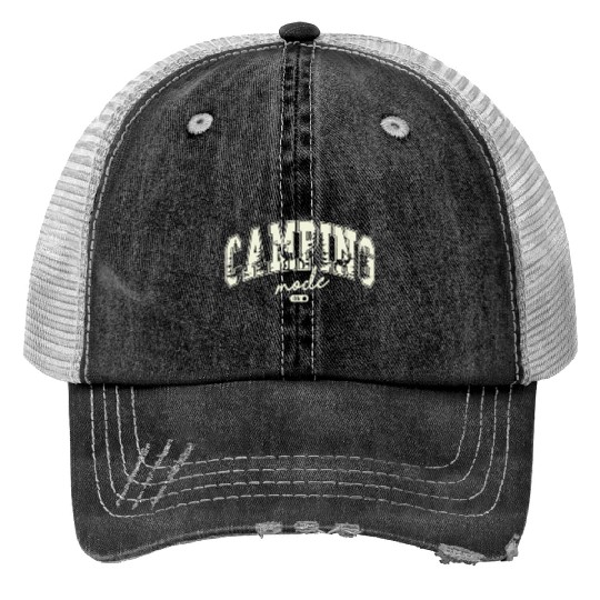 Camp Vacation Camping mode Print Trucker Hats