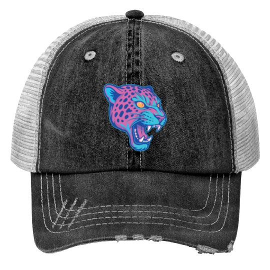 Jaguar pastel Print Trucker Hats