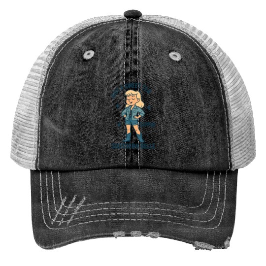 Sweet Tea Southern Belle Print Trucker Hats