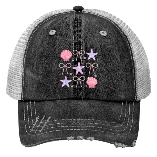 Under the Sea Sparkle Print Trucker Hats