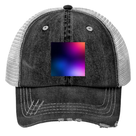 Vibrant Gradient Spectrum Design Print Trucker Hats